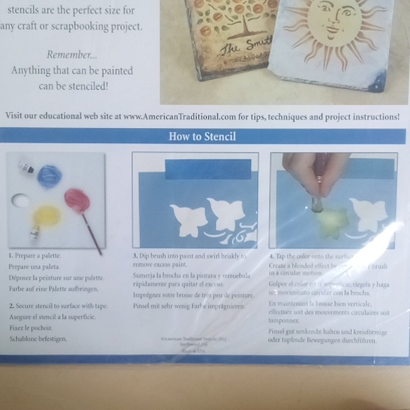 2/$15 Stencil 1" Letters Calligraphy Font - Picture 4 of 4